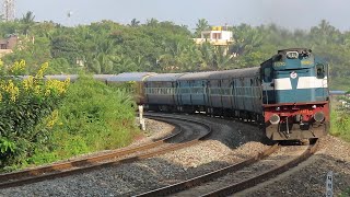 Fast Diesel Curving Trains  quotKARNATAKAquot Trains  South Western Railways [upl. by Iel]