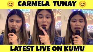 CARMELA TUNAY ON KUMU LIVE TODAY DEC 29 2021 [upl. by Enifesoj]