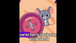 🎶 Debajo de un Botón  Canción Infantil Animada 🐭✨ música para niños pequeños [upl. by Heyra596]