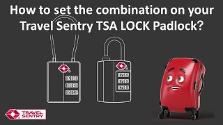 How to set the combination on your Travel Sentry TSA LOCK Padlock [upl. by Elam]