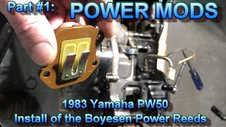 PW50 Power Mod Install of Boyesen Power Reeds [upl. by Eicyal]