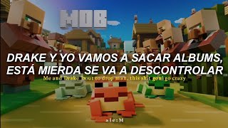 La canción de las ranas de Minecraft caminando  Drake  Yes Indeed TikTok Sub Español Lyrics [upl. by Norina723]