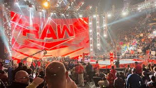 WWE Monday Night RAW Opening Intro amp Pyro Live Jan 16 2023 [upl. by Morrell76]