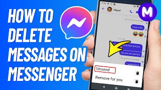 How to DELETE CONVERSATIONS on Messenger  On Both Sides  UPDATED [upl. by Veal508]