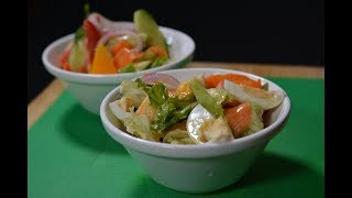 Simple Salad and Salad Dressing Preparation [upl. by Gnol]