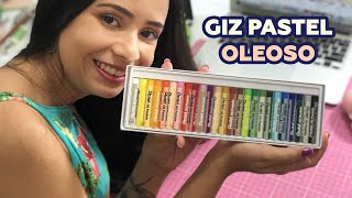 Como usar o Giz Pastel Oleoso🌈 [upl. by Malarkey920]