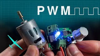 How PWM works  Controlling a DC motor with a homemade circuit [upl. by Kato]