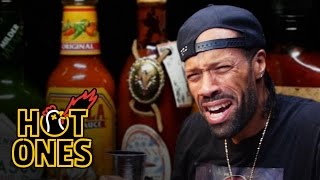 Redman Wilds Out Eating Spicy Wings  Hot Ones [upl. by Gotthard]