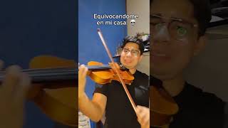 Equivocarse de carrera Vs estudiando 💀 violin violinista humor [upl. by Notsuoh]