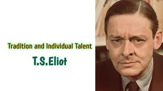 Tradition and Individual Talent essay by TSEliot summary in Telugu [upl. by Ennobe]