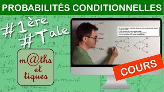 LE COURS  Probabilités conditionnelles  PremièreTerminale [upl. by Nalo]