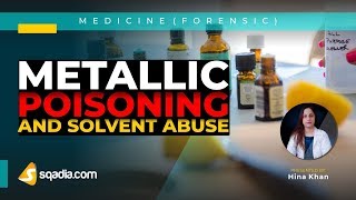 Metallic Poisoning and Solvent Abuse  Cyanide poisoning  Forensic Lectures  VLearning [upl. by Akkim]