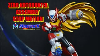 MEGAMAN X ZERO KOTOBUKIYA  STOP MOTION ASSEMBLY  stopmotion megamanx review [upl. by Akiner]