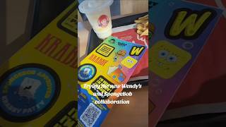 Wendys Krabby Patty Kollab Las Vegas food review  Wendys x SpongeBob 2024 collaboration [upl. by Mandie]