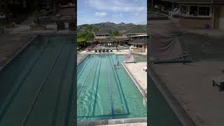 Pool view of the Calistoga Spa Hot Springs Resort [upl. by Morocco146]