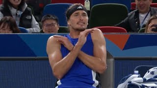 Alexander Zverev thinks hes above the rules after furious outburst at Shanghai Masters [upl. by Rihaz655]