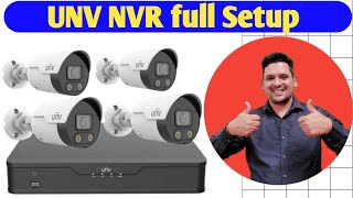 UNV NVR and IP Camera Full Configuration and setup  UNV Nvr online setup [upl. by Joed115]