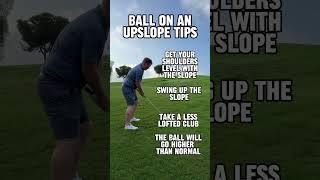 Ball on an upslope tips golf golftips awkwardlies golfcoach golfswing [upl. by Minnnie339]