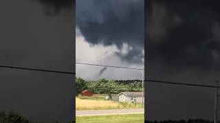 Video appears to show a tornado in Forestville Chautauqua County NY at 1220 pm Wednesday July 10 [upl. by Eseyt]