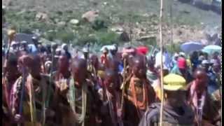 Basotho initiates singing in Lesotho [upl. by Graubert814]