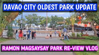 DAVAO CITY UPDATE  RAMON MAGSAYSAY PARK [upl. by Eeralih]