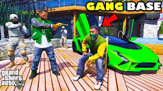 Franklin Trapped GANG BOSS To Save GANG BASE In GTA 5  SHINCHAN and CHOP [upl. by Neersan102]