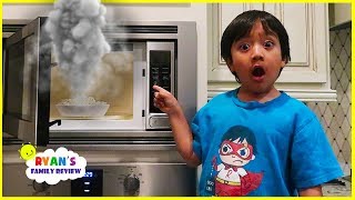 Ryans Daddy burnt the popcorn while mommy was away [upl. by Lenehc]