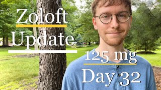 Zoloft Sertraline 125 mg Day 32 Mental Health Update [upl. by Baggs]