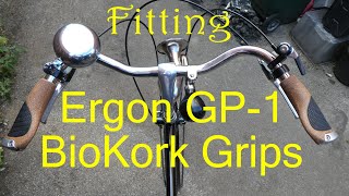 Ergon GP1 BioKork grips fitting to my Pashley Sovereign Roadster [upl. by Elleinnod]