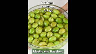 Ricette che Passione ti spiega come preparare le olive schiacciate calabresi in salamoia [upl. by Risan22]