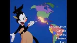 Nations of the World  With Lyrics  Animaniacs [upl. by Nedia]