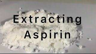 Extraction of acetylsalicylic acid from painkiller pills [upl. by Ayar]