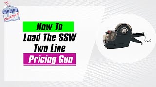 Pricing Guns  How To Load A SSW Two Line Quick and Detailed Instructions [upl. by Ahsyas]