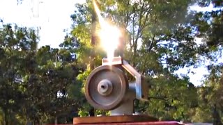 Stirling Engine Solar Fresnel Lens Powered Alpha Hot Air Motor Andy Ross GreenPowerScience [upl. by Nussbaum]