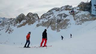 Skiing the Marmolada Glacier December 2022 [upl. by Ainafets]