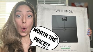 WITHINGS Body Comp  Scale for Body Weight and Complete Body Analysis WiFi amp Bluetooth Review [upl. by Bailie936]