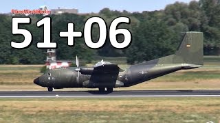 Transall C160 des LTG 63 aus Hohn  Takeoff in BerlinTegel [upl. by Anigroeg962]