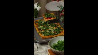 Courgette amp SlowRoasted Puff Pastry Tomato Tart  JusRol Recipes [upl. by Yatnuhs261]