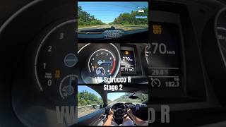 VW Scirocco R STAGE 2 on Autobahn [upl. by Hiett]