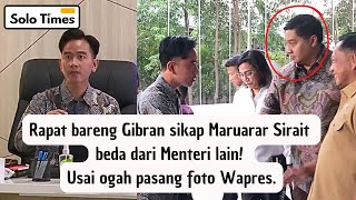 Coba Perhatikan Sikap Maruarar Sirait ke Gibran Usai Polemik Foto Wapres [upl. by Samalla]