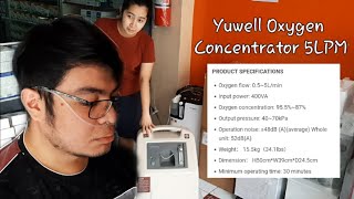 Oxygen Concentrator for Papa  Yuwell Oxygen Concentrator 5LPM [upl. by Schurman237]