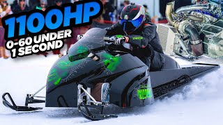 1100HP Snowmobiles 0163MPH in 3s World’s CRAZIEST Snowmobiles [upl. by Anauj953]