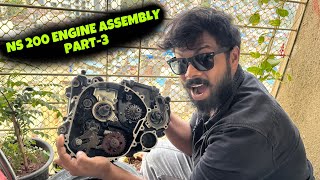 Pulsar Ns200 Full Engine Assembly  BigBore Kit Cc Upgrades  Drag Racing Series Part3 [upl. by Nalid]