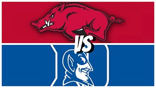 Arkansas vs Duke Basketball Recap [upl. by Narut]