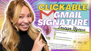 How to Create a CUSTOM Gmail Signature with Clickable Links FREE TEMPLATE [upl. by Imelida]