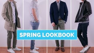 4 Fresh and EASY Spring Outfit Ideas for Men  Spring Lookbook 2018 [upl. by Eenaj891]