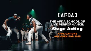 🎭⭐Join the AFDA School of Live Performance  Applications are OPEN for 2025⭐🎤 [upl. by Nagam]