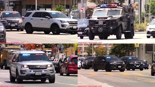 LAPD SWAT UNITS RESPONDING CODE 3 [upl. by Fidel915]