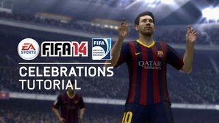 FIFA 14  All New Celebrations Tutorial [upl. by Naugan]