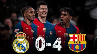 Real Madrid 04 FC Barcelona Lewandowski Yamal amp Raphinha DESTROY Real Madrid At The Bernabeu [upl. by Hiett18]